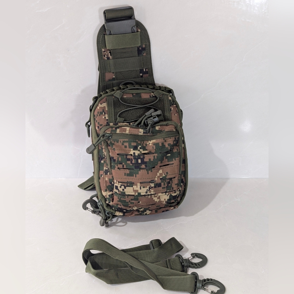 Camo Tactical Sling Bag for Men - Picture 4 of 7